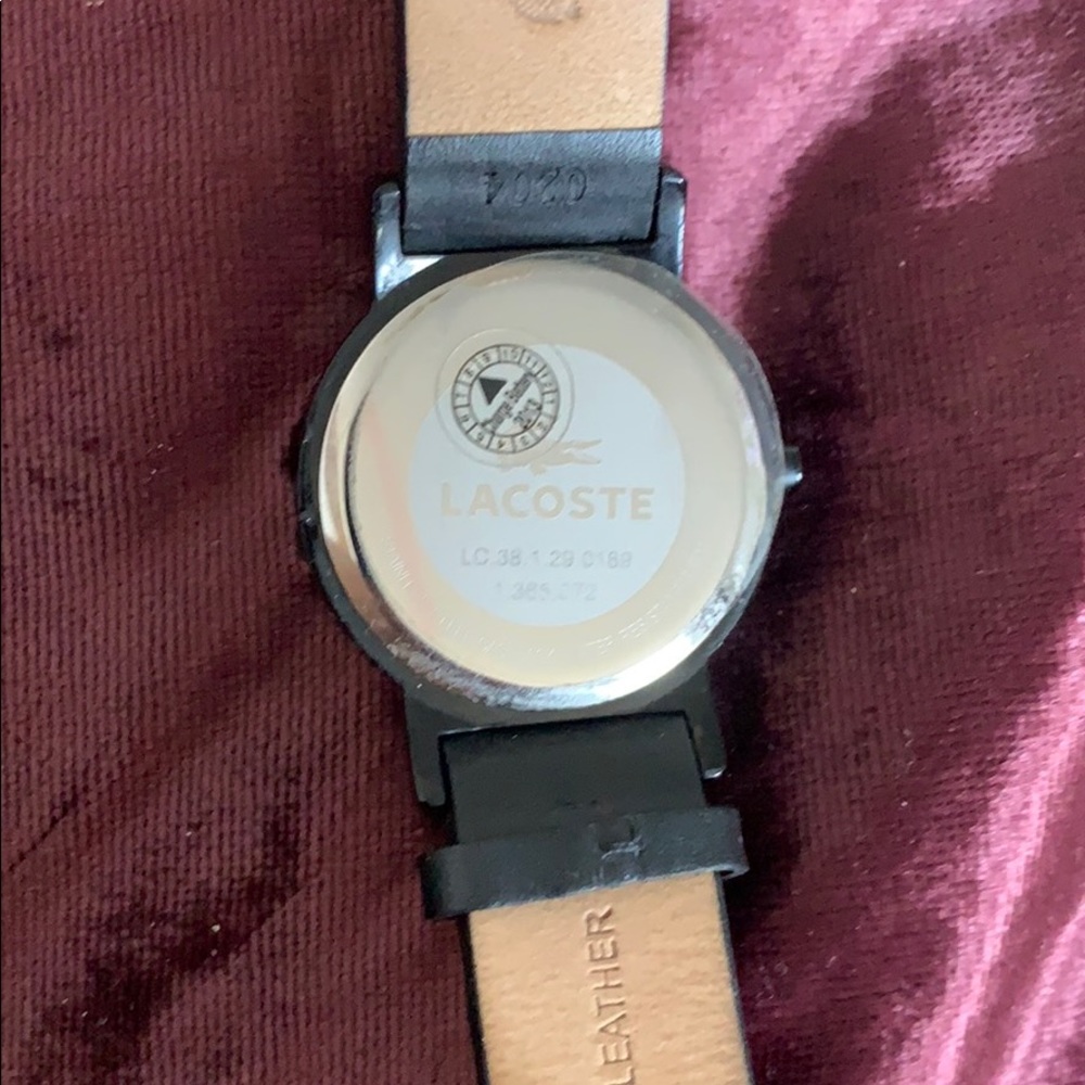 Lacoste leather black watch - Picture 2 of 7